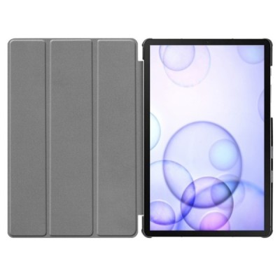 Samsung Galaxy Tab S6 10.5 (T865, T860) „Cosmo“ atverčiamas spalvotas, baltas odinis dėklas - knygutė | Priedai.lt