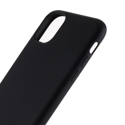 Apple iPhone 11 Pro Max melns cieta silikona TPU pasaulē planākais apvalks | Vacins.lv