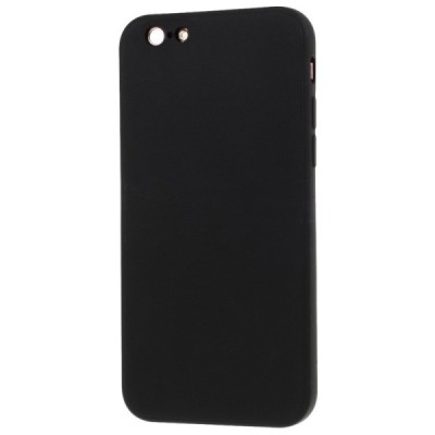 Apple iPhone 6 (6s) juodas kieto silikono TPU ploniausias pasaulyje dėklas - nugarėlė | Priedai.lt