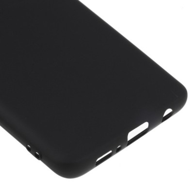 Samsung Galaxy S10+ (G975) melns cieta silikona TPU pasaulē planākais apvalks | Vacins.lv