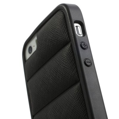 Melns „Infisens“ silikona Apple iPhone 5, 5S apvalks / vacins.lv