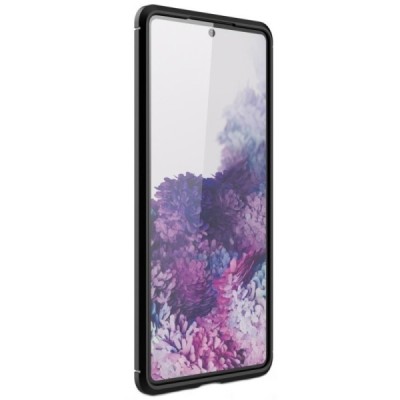 Samsung Galaxy S20 FE (Fan Edition) „Carbon“ cieta silikona (TPU) melns apvalks | vacins.lv