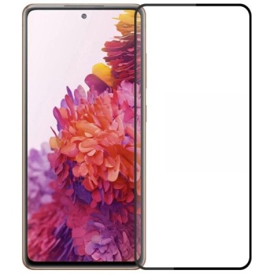 Samsung Galaxy S20 FE (Fan Edition) Mofi Tempered Glass melns ekrāna aizsargstikls | Vacins.lv