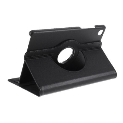 Samsung Galaxy Tab A7 10.4 2020 (T505,T500) atverčiamas, sukamas 360 laipsnių, juodas odinis dėklas - stovas | Priedai.lt
