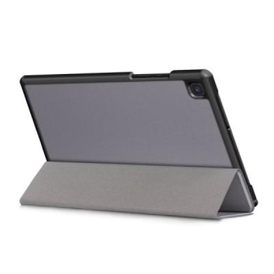 Samsung Galaxy Tab A7 10.4 2020 (T505,T500) atverčiamas pilkas odinis dėklas - knygutė | Priedai.lt