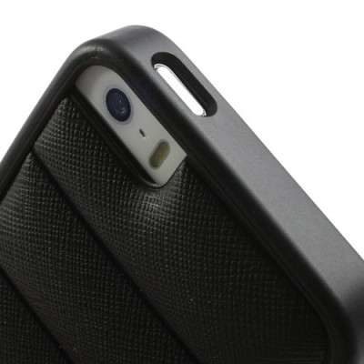 Melns „Infisens“ silikona Apple iPhone 5, 5S apvalks / vacins.lv