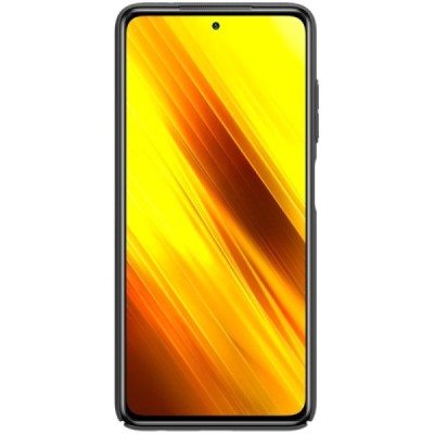 Xiaomi Poco X3 (X3 Pro) Nillkin Frosted Shield juodas plastikinis dėklas | Priedai.lt