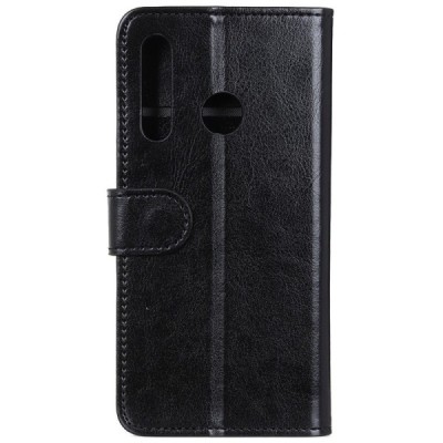 Huawei P40 Lite E (Y7p, Honor 9C) atverčiamas juodas odinis dėklas, knygutė - piniginė | Priedai.lt