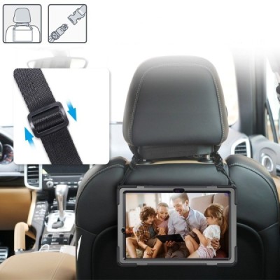 Samsung Galaxy Tab S10 FE / S10+  / S9 FE+ / S9+ / S8+ / S7 FE / S7+ pastiprinātas aizsardzības melns apvalks | Vacins.lv