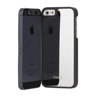 Juodas „More“ veidrodinis Apple iPhone SE (5, 5s) dėklas (dėkliukas) / Priedai.lt