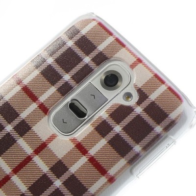 Palstikinis Burberry stiliaus LG G2 D802 dėklas / Priedai.lt