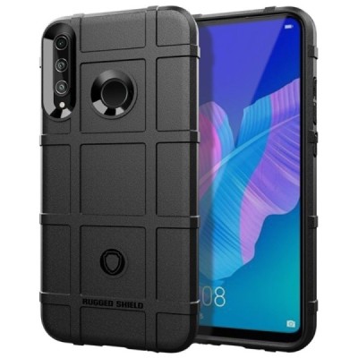 Huawei P40 Lite E (Y7p, Honor 9C) kieto silikono TPU juodas dėklas - nugarėlė | Priedai.lt