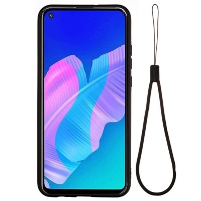 Huawei P40 Lite E (Y7p, Honor 9C) Shell kieto silikono TPU juodas dėklas - nugarėlė | Priedai.lt