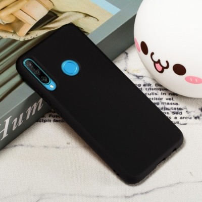 Huawei P40 Lite E (Y7p, Honor 9C) Shell kieto silikono TPU juodas dėklas - nugarėlė | Priedai.lt