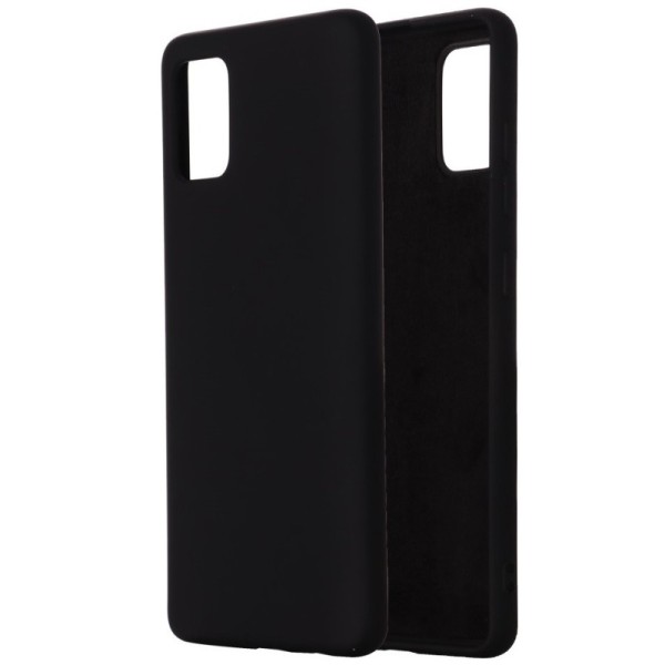 „Shell“ cieta silikona (TPU) apvalks - melns (Mi 10 Lite)