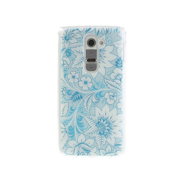 „Flora“ raštuotas dėklas - mėlynas (G2)