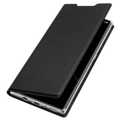 LG Velvet (LM-G900EM) „Dux Ducis“ Skin sērijas melns ādas atvērams maciņš | Vacins.lv