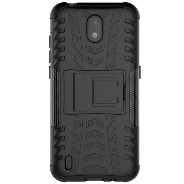 „Kickstand“ cieta silikona (TPU) apvalks - melns (Nokia 1.3)