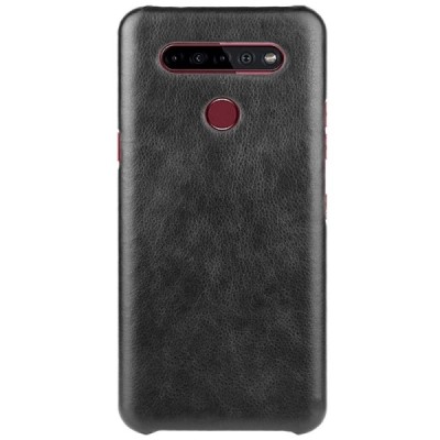Soft Slim LG K51s (LM-K510) melns ādas apvalks | Vacins.lv