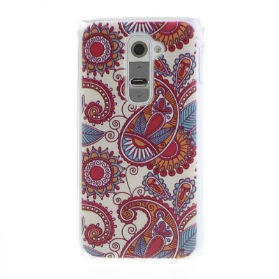 „Flora“ plastmasas sarkans apvalks LG G2 D802 / vacins.lv