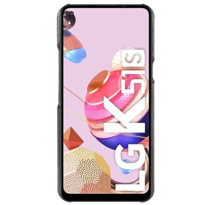Soft Slim serijos LG K51s (LM-K510) juodas odinis dėklas - nugarėlė | Priedai.lt