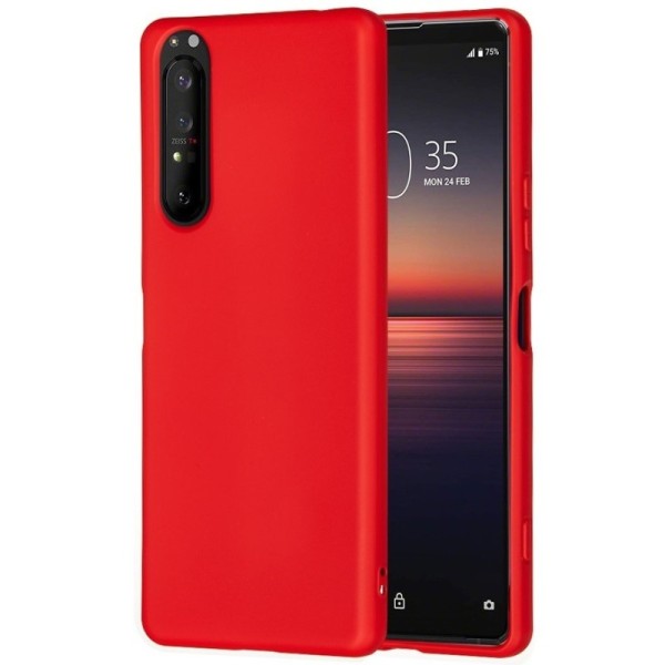 „Shell“ cieta silikona (TPU) apvalks - sarkans (Xperia 1 II)