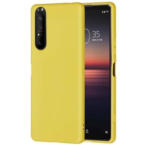 „Shell“ cieta silikona (TPU) apvalks - dzeltens (Xperia 1 II)