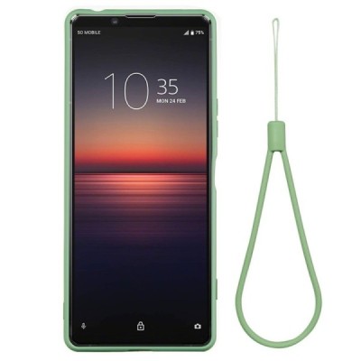 Sony Xperia 1 II Shell cieta silikona (TPU) zaļš apvalks | Vacins.lv