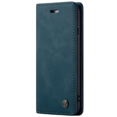 Apple iPhone 7 Plus (iPhone 8 Plus) CaseMe Retro solidus atverčiamas žalias odinis dėklas - knygutė | Priedai.lt