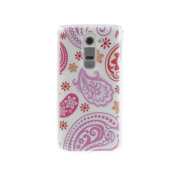 „Flora“ raštuotas dėklas - rožinis (G2)