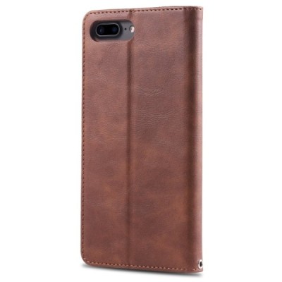 „AZNS“ Retro atverčiamas rudas odinis Apple iPhone 7 Plus (iPhone 8 Plus) dėklas - knygutė | Priedai.lt
