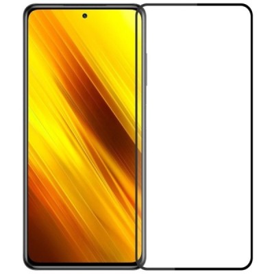 Xiaomi Poco X3 (X3 Pro) Mofi Tempered Glass melns ekrāna aizsargstikls | Vacins.lv