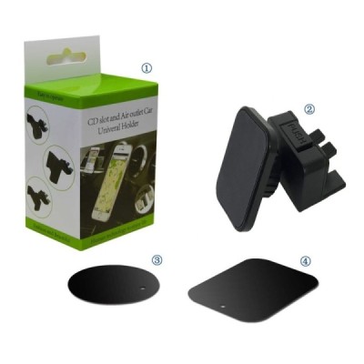 „CD Slot“ magnetinis automobilinis telefono laikiklis - juodas | Priedai.lt