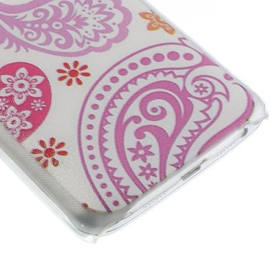 Flora raštuotas rožinis plastikinis LG G2 D802 dėklas / Priedai.lt