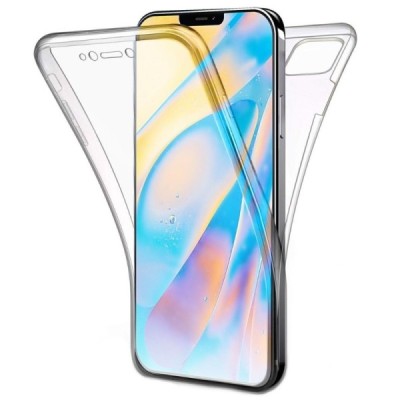 Apple iPhone 12 Mini skaidrus (permatomas) dvigubas kieto silikono TPU ploniausias pasaulyje dėklas | Priedai.lt