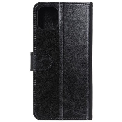 Apple iPhone 12 (12 Pro) atvēramais ādas melns maciņš, grāmata (maks) | Vacins.lv