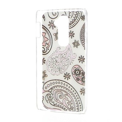 Flora raštuotas rožinis plastikinis LG G2 D802 dėklas / Priedai.lt