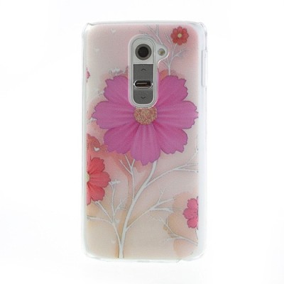 Flora raštuotas gėlėtas plastikinis LG G2 D802 dėklas / Priedai.lt