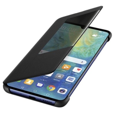 Oficialus Huawei Mate 20 Smart View Flip Cover juodas atverčiamas dėklas - knygutė | Priedai.lt