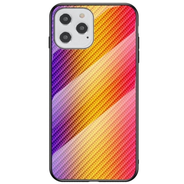 „Fiber“ kieto silikono (TPU) dėklas - geltonas (iPhone 12 / 12 Pro)