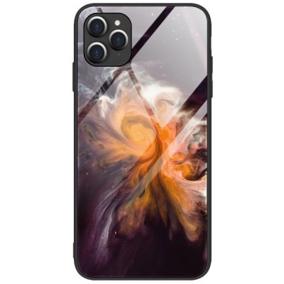 Apple iPhone 12 (12 Pro) „Marble“ Skin cieta silikona (TPU) oranžs apvalks | vacins.lv