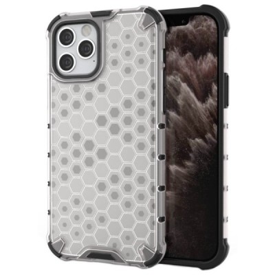 Honeycomb pastiprinātas aizsardzības dzidrs Apple iPhone 12 (12 Pro) apvalks | Vacins.lv
