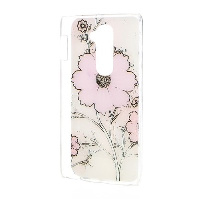 Flora raštuotas gėlėtas plastikinis LG G2 D802 dėklas / Priedai.lt