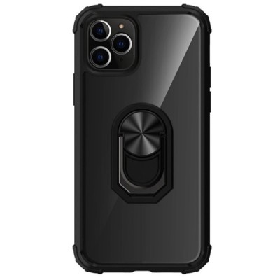 Apple iPhone 12 (12 Pro) „Kickstand“ sustiprintos apsaugos skaidrus dėklas | Priedai.lt