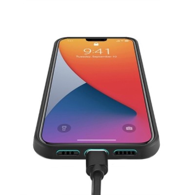 „Dux Ducis“ Pocard Apple iPhone 12 (12 Pro) juodas kieto silikono dėklas | Priedai.lt