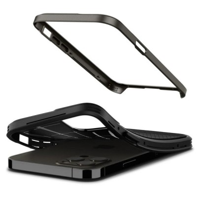 „Spigen“ Neo Hybrid Gunmetal pastiprinātas aizsardzības melns Apple iPhone 12 (12 Pro) apvalks | Vacins.lv