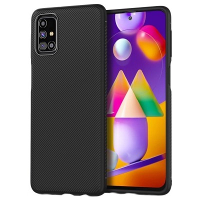 Samsung Galaxy M31s (M317F) cieta silikona (TPU) melns apvalks | vacins.lv