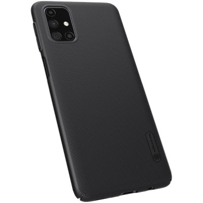 Samsung Galaxy M31s (M317F) Nillkin Frosted Shield melns plastmasas apvalks | vacins.lv