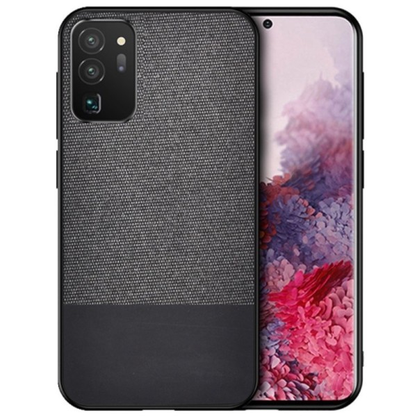 „Bi-Color“ Splicing ādas apvalks - melns (Galaxy S20 FE)