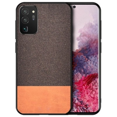 Samsung Galaxy S20 FE (Fan Edition) „Bi-Color“ Splicing brūns ādas apvalks | Vacins.lv